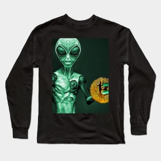 Planet X Aliens Sci-Fi NFT Collection Long Sleeve T-Shirt